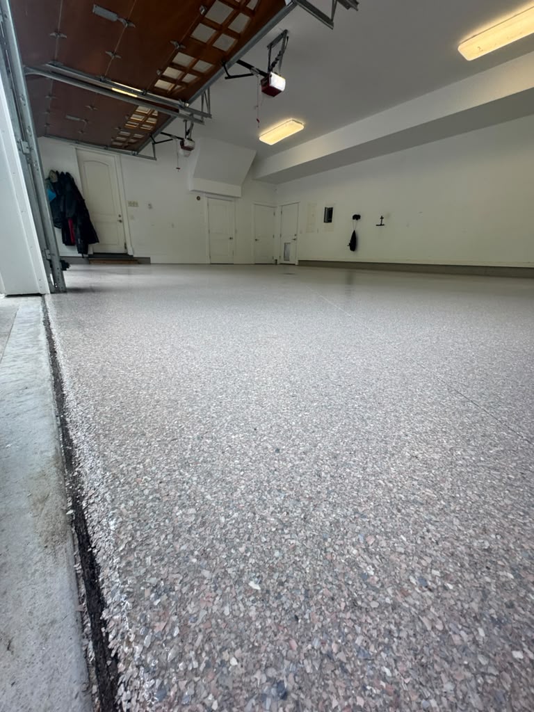 Garage Floor -- Full Broadcast Flake